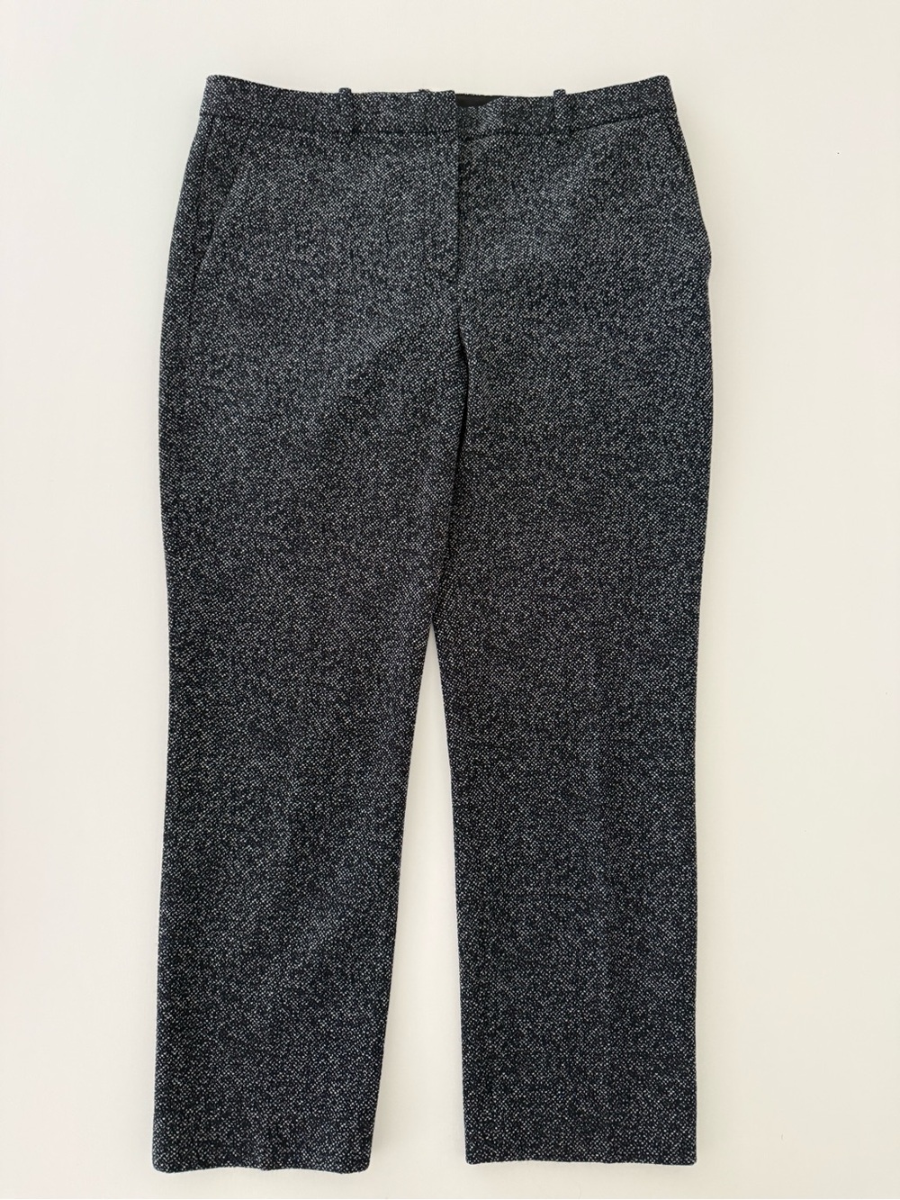 THEORY navy textured dress pant